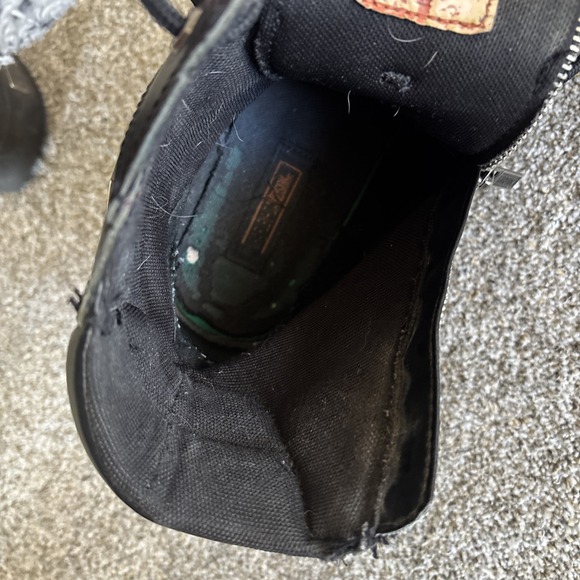 Harley Davidson 10 1/2  Motorcycle Boots Leather Black Mens Size 10.5M Damage - Picture 14 of 16